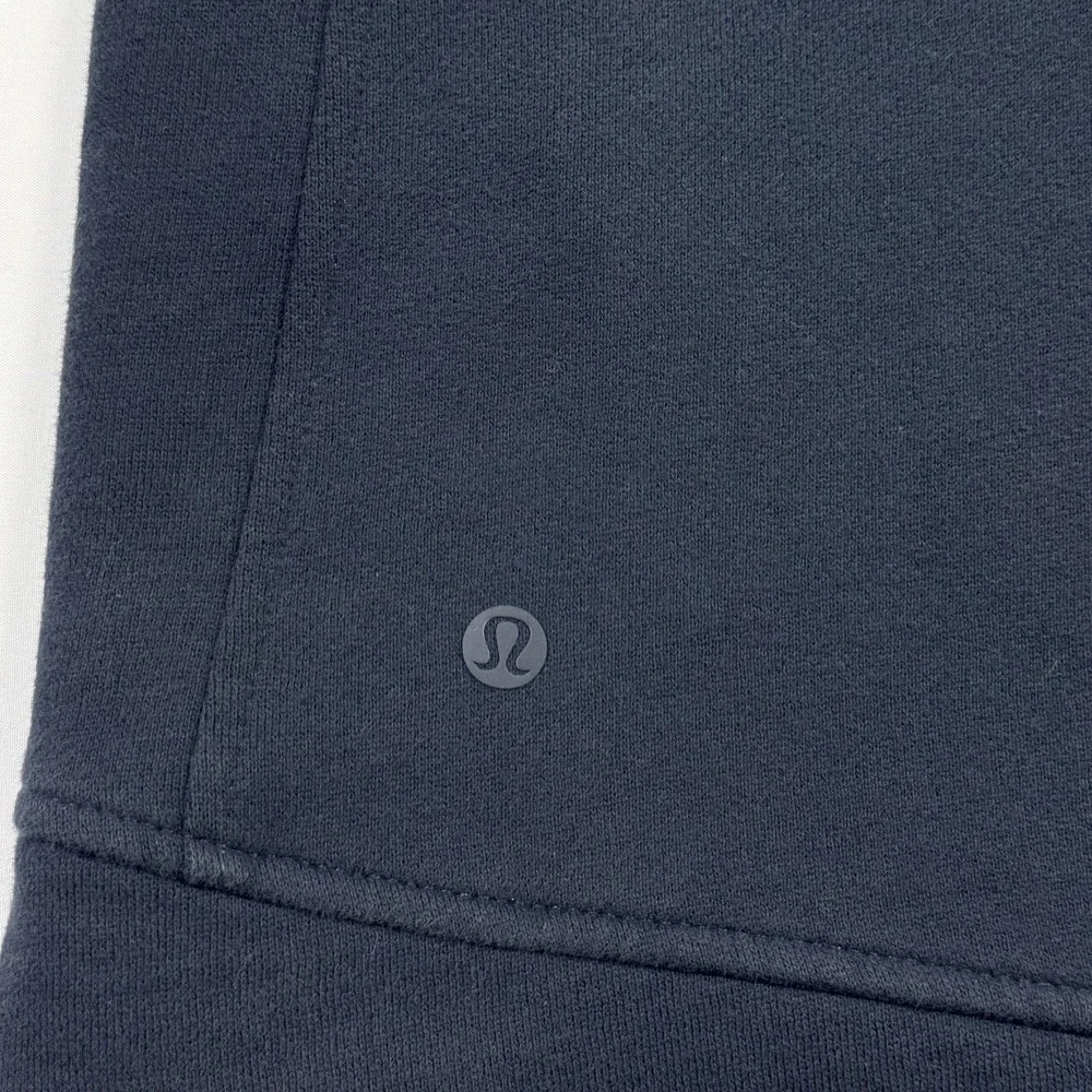 Lululemon Be True Fleece Hoodie Womens 6 Navy‎ Blue Full Zip Quilted Drawstring